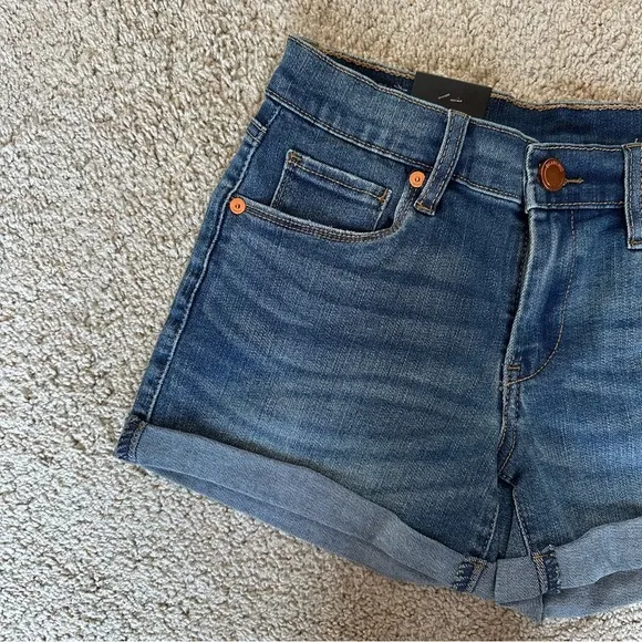 BLANK NYC THE FULTON DENIM ROLL UP SHORTS
