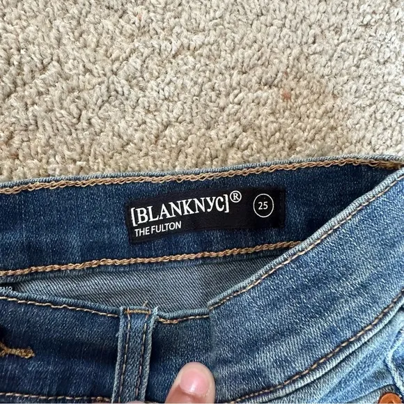 BLANK NYC THE FULTON DENIM ROLL UP SHORTS