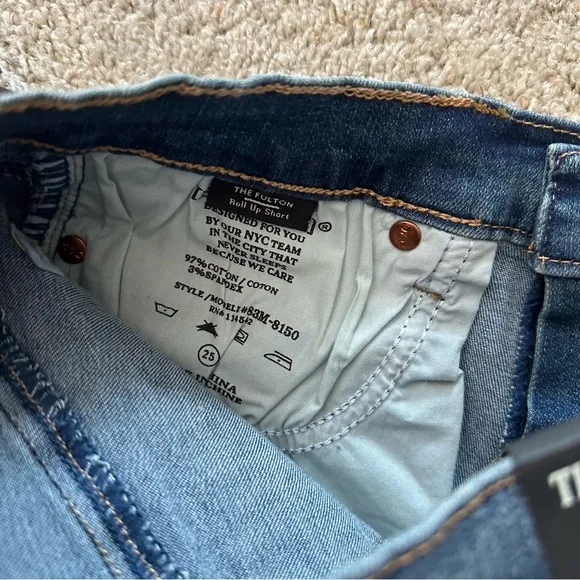 BLANK NYC THE FULTON DENIM ROLL UP SHORTS