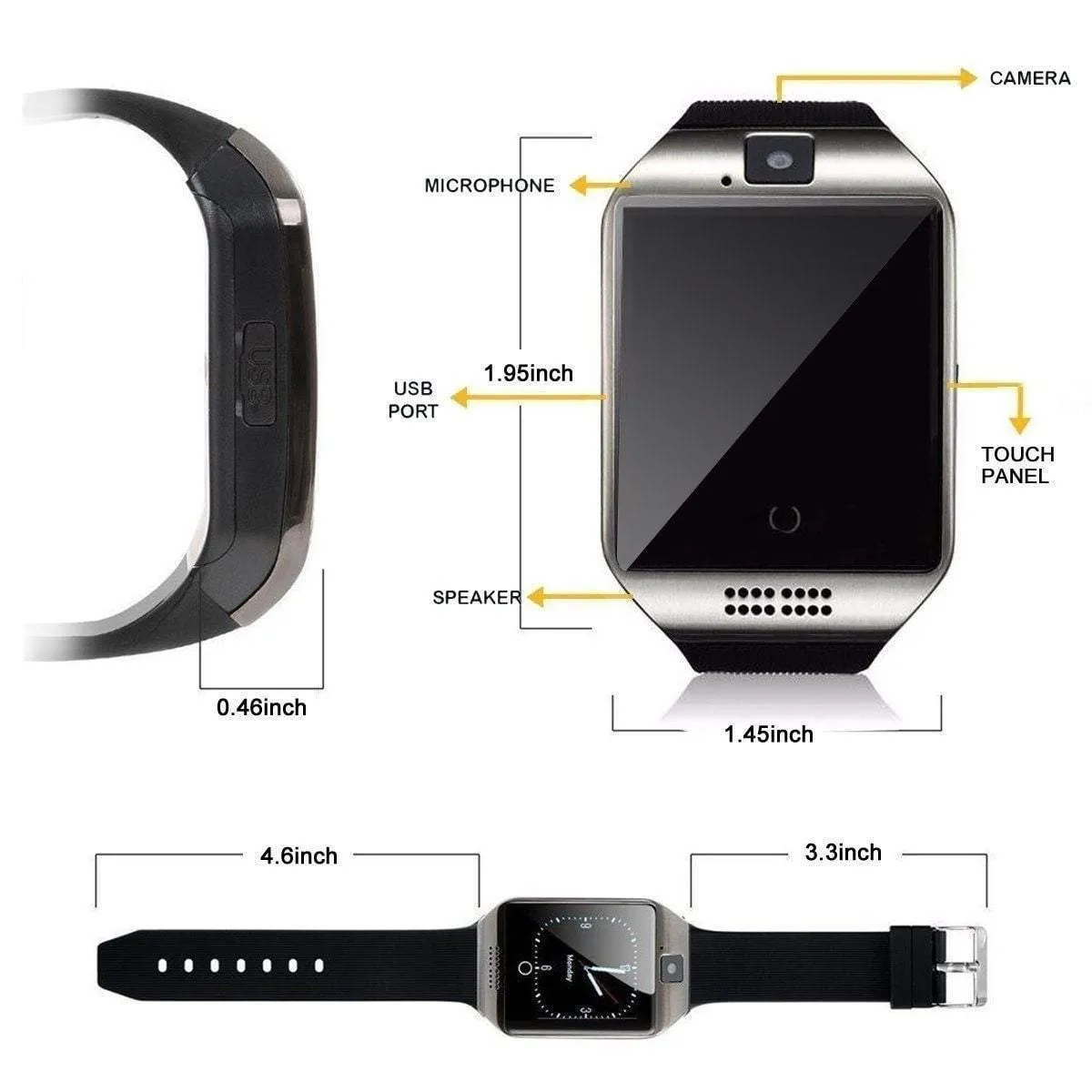 Bluetooth Smart Watch Pedometer Sleep Monitor