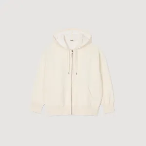 Boston Oversized Zip Sweatshirt Ecru