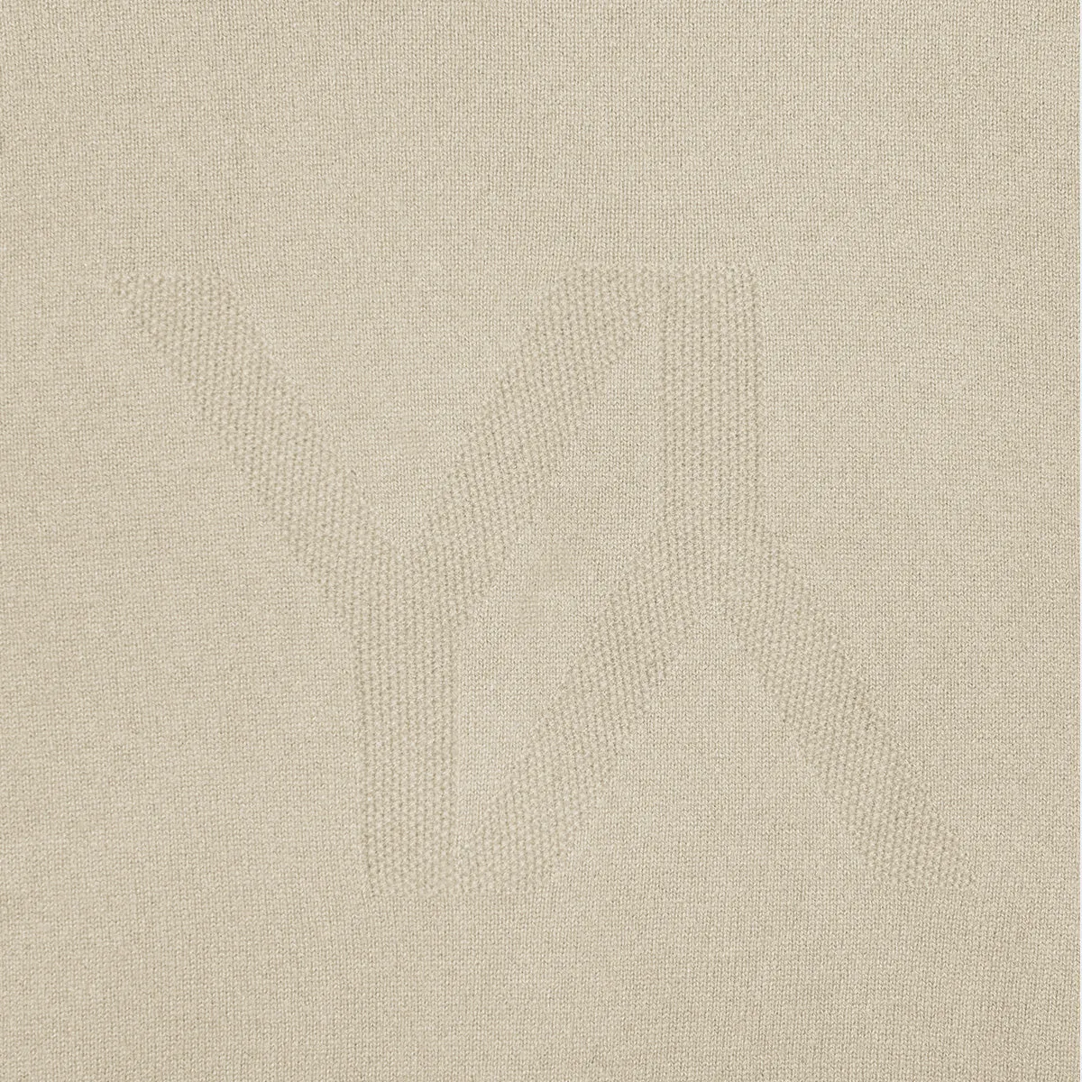 Boxy sweater Cashmere sand with YY logo