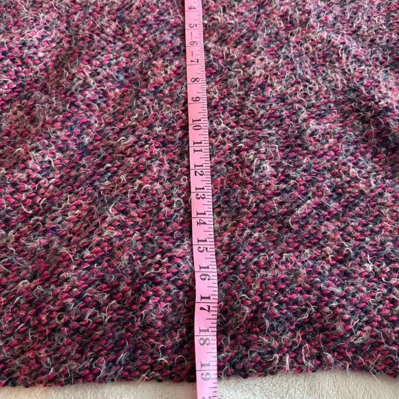 Bryn Walker Stowe Mock Neck Long Sleeve Boxy Fit Sweater Rose Small Oversized