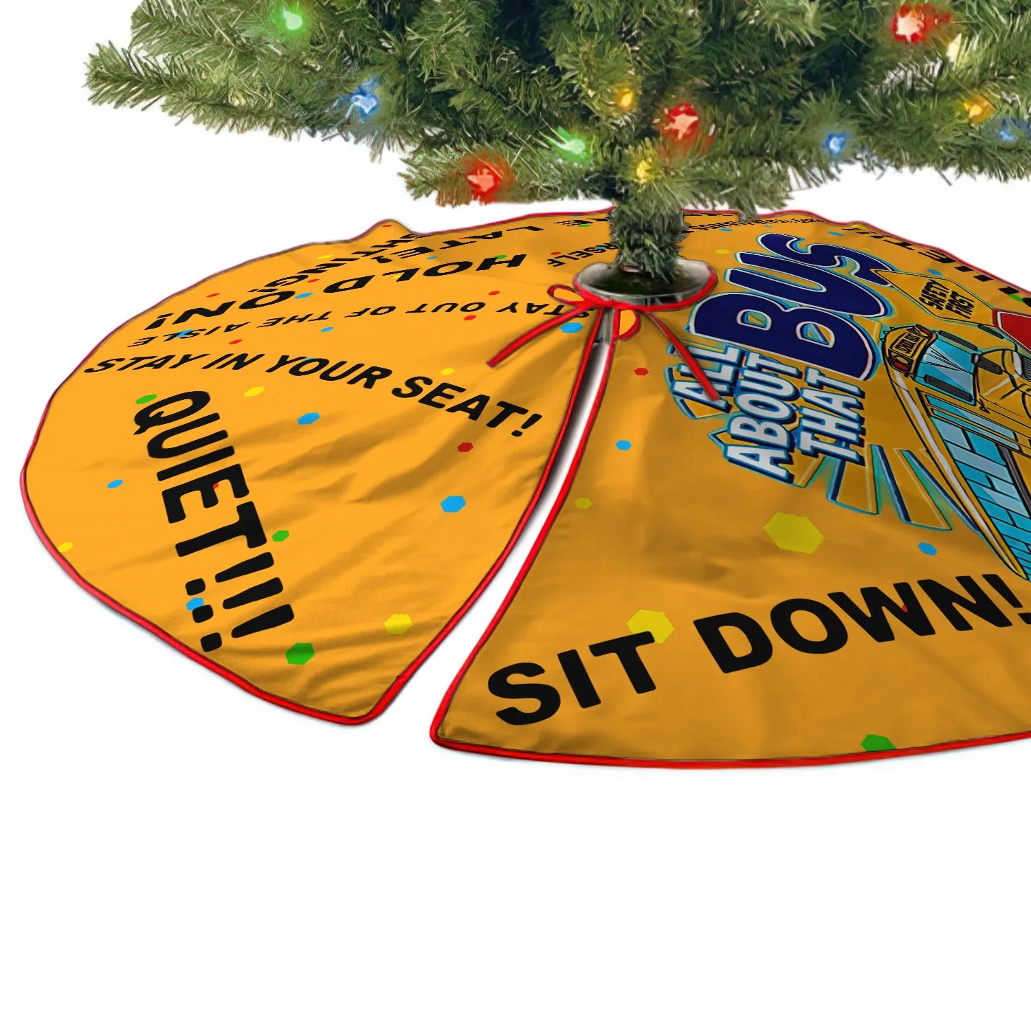 Bus Christmas Tree Skirt
