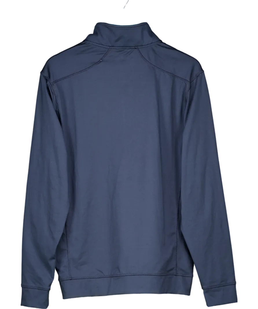 Calvin Klein Blue Piped Classic 1/2 Zip Golf Sweater UK L