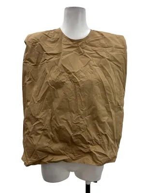 Camel Brown Sleeveless Boxy Top