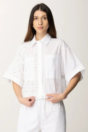Camicia Boxy In Sangallo