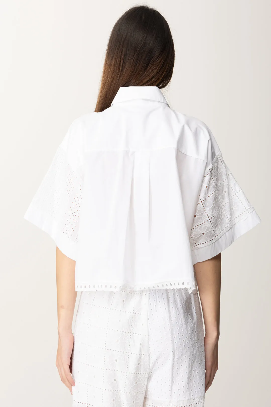 Camicia Boxy In Sangallo