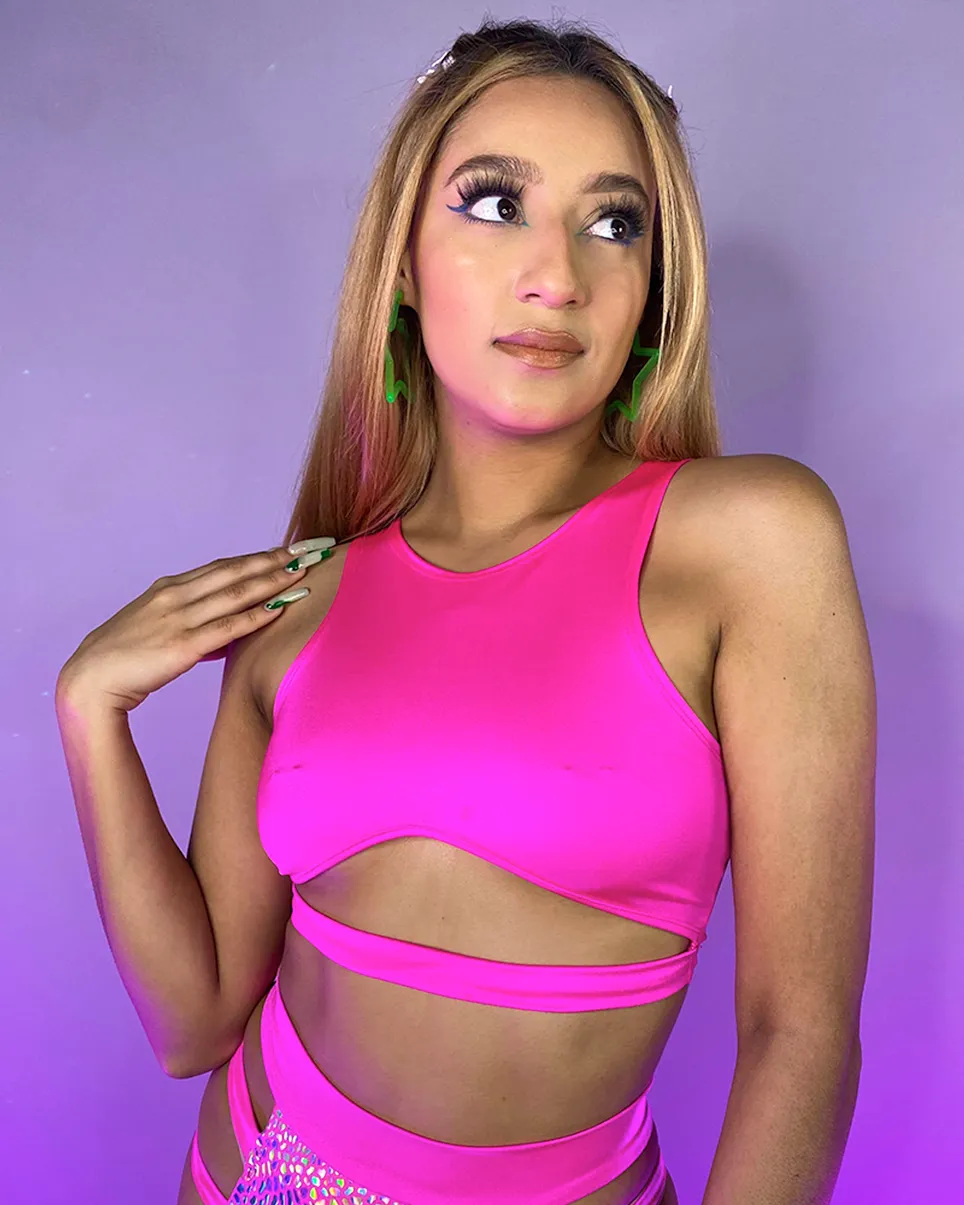 Candy Lane Cropped Underboob Top