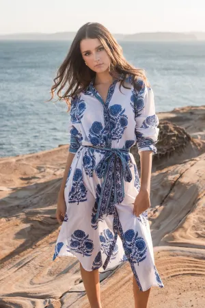 Capri Cotton Shirt Dress
