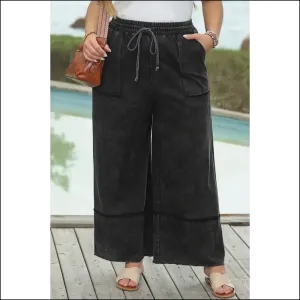 Chic Black Mineral Wash Cropped Pants: Because Adulting is Hard  🖤👖 Needful Things