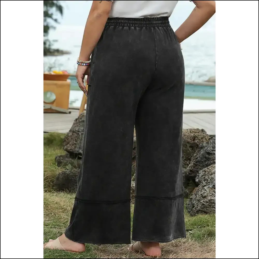 Chic Black Mineral Wash Cropped Pants: Because Adulting is Hard  🖤👖 Needful Things