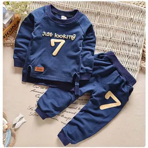 Children Clothing Sets Boys Girls Warm Long Sleeve Sweaters Pants Fashion Kids Clothes Sports Suit for Girls