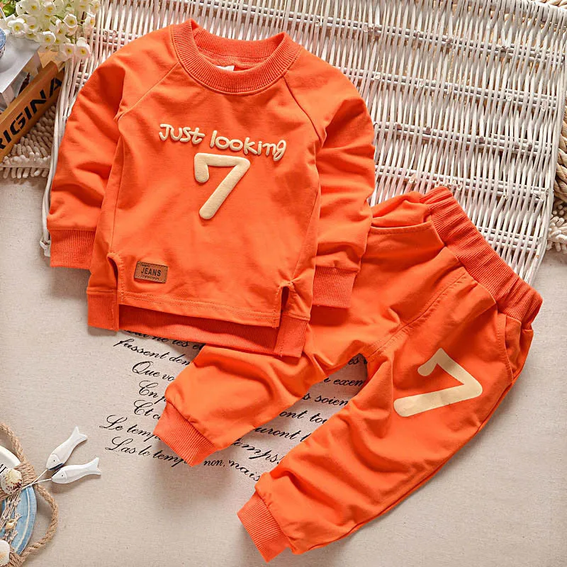 Children Clothing Sets Boys Girls Warm Long Sleeve Sweaters Pants Fashion Kids Clothes Sports Suit for Girls