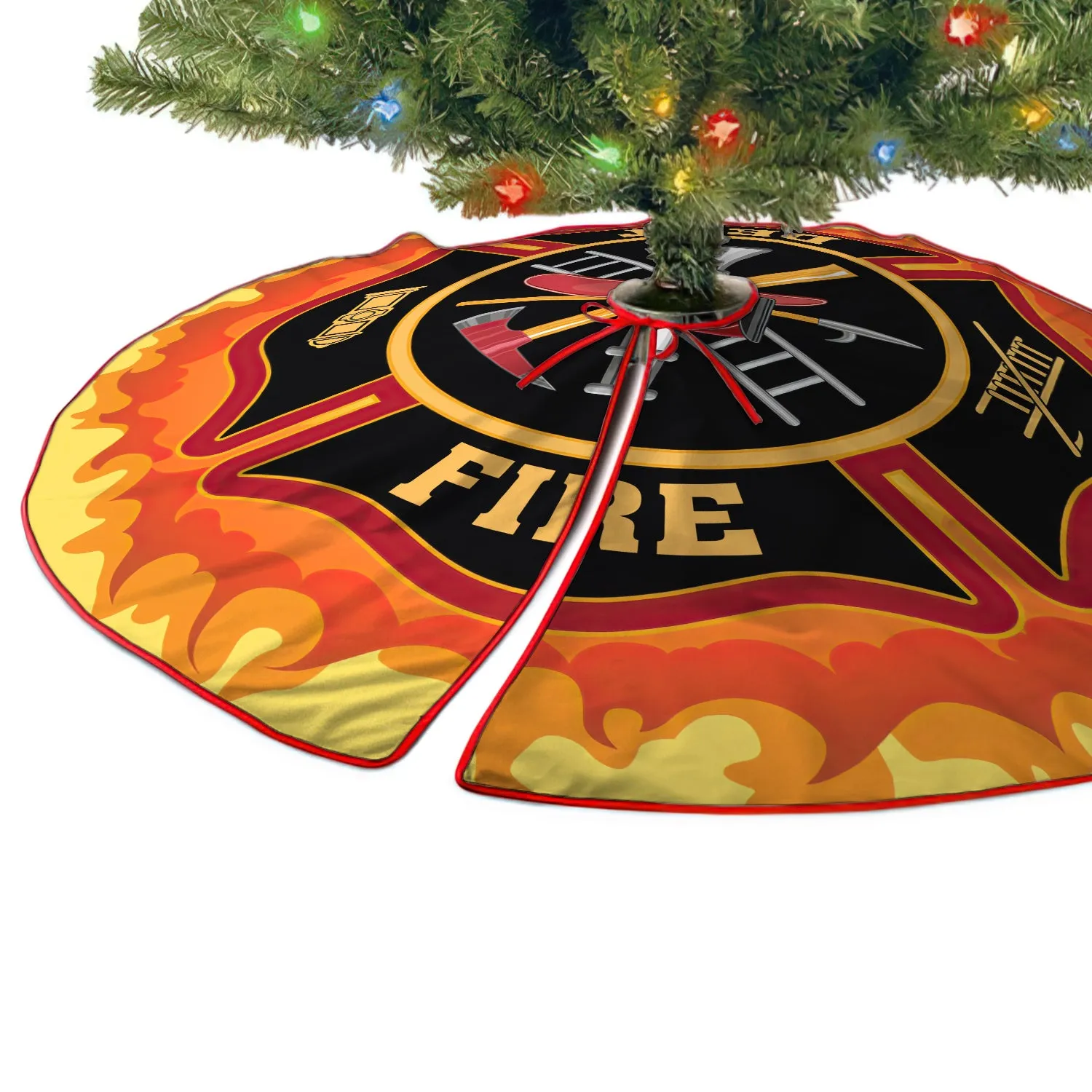 CHRISTMAS TREE SKIRT - Firefighter - FULY4