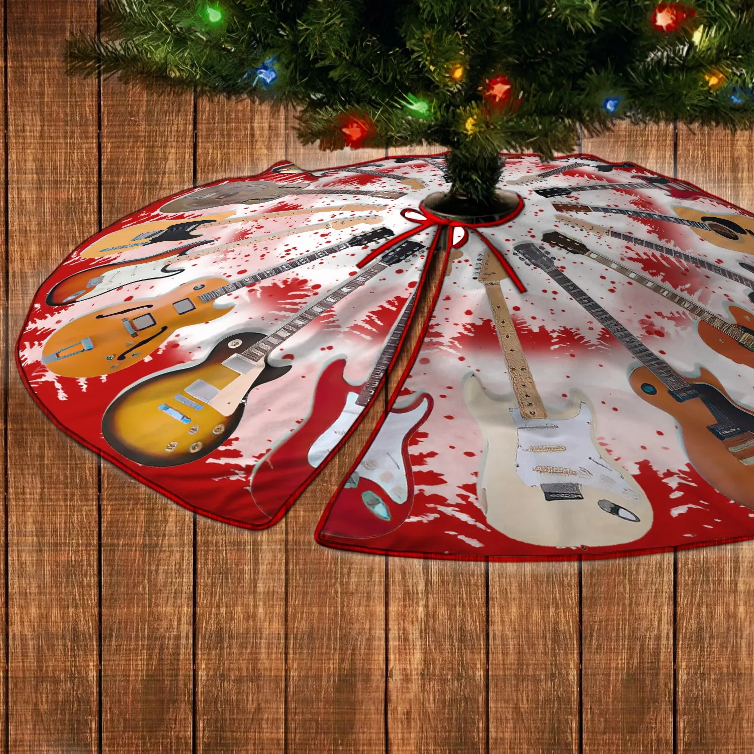 CHRISTMAS TREE SKIRT - GUITAR - FULY1