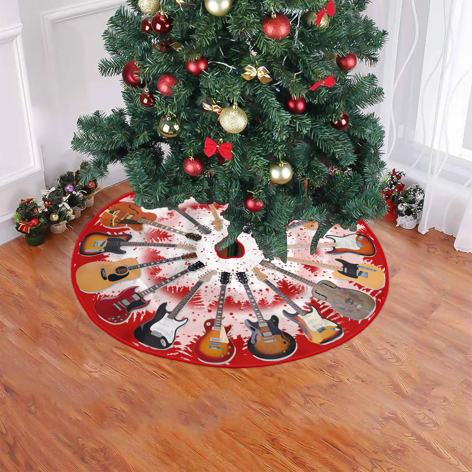CHRISTMAS TREE SKIRT - GUITAR - FULY1