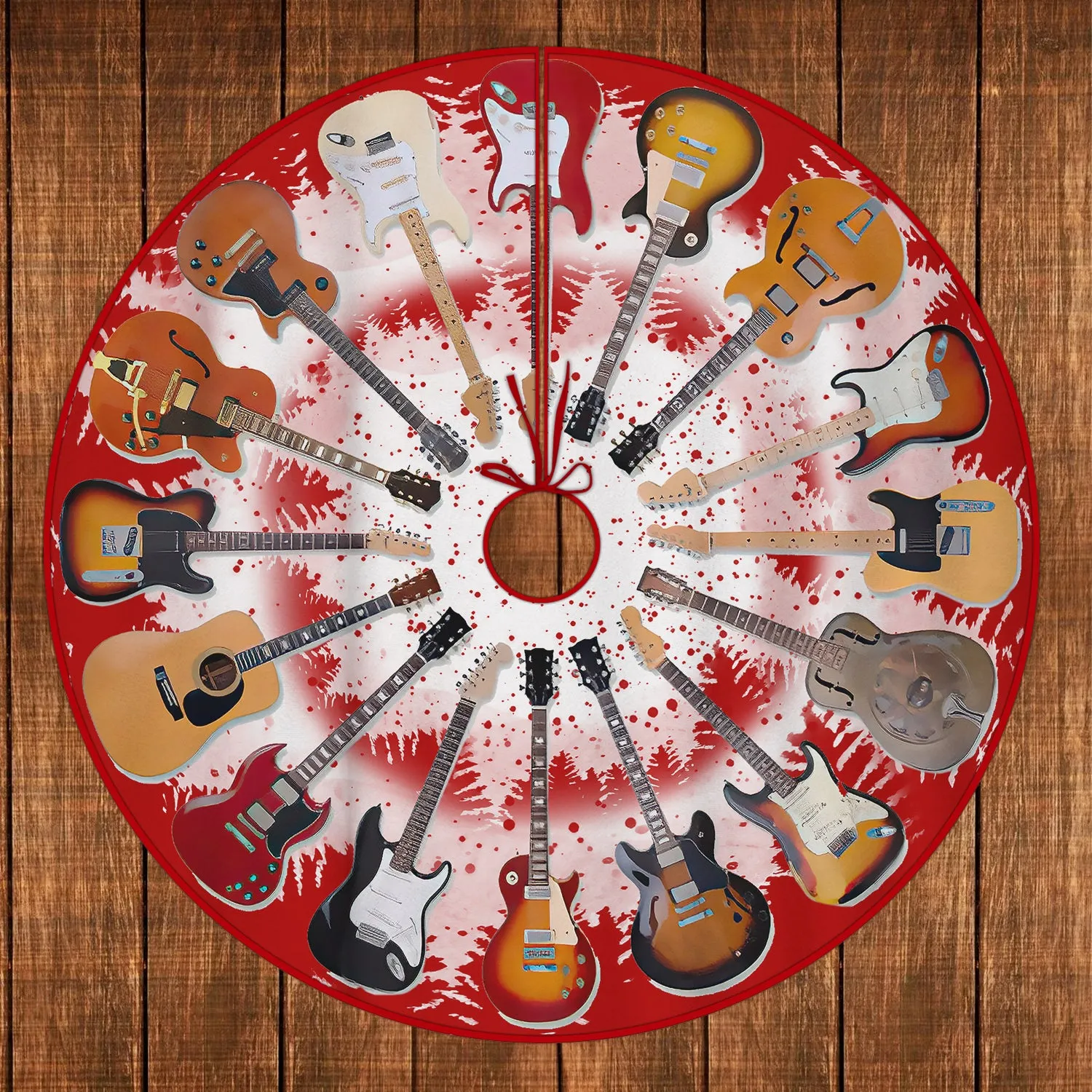 CHRISTMAS TREE SKIRT - GUITAR - FULY1