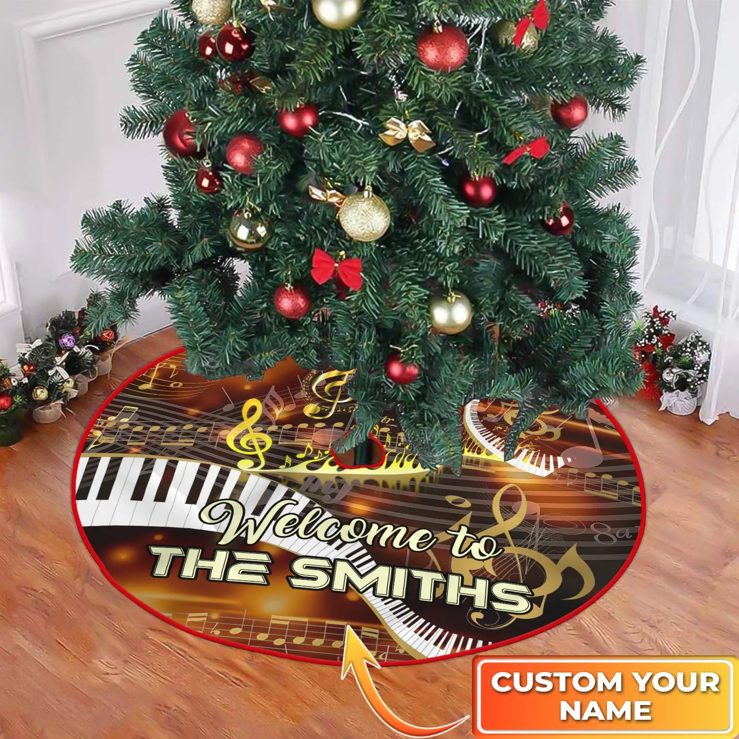 Christmas Tree Skirt - Piano - 11