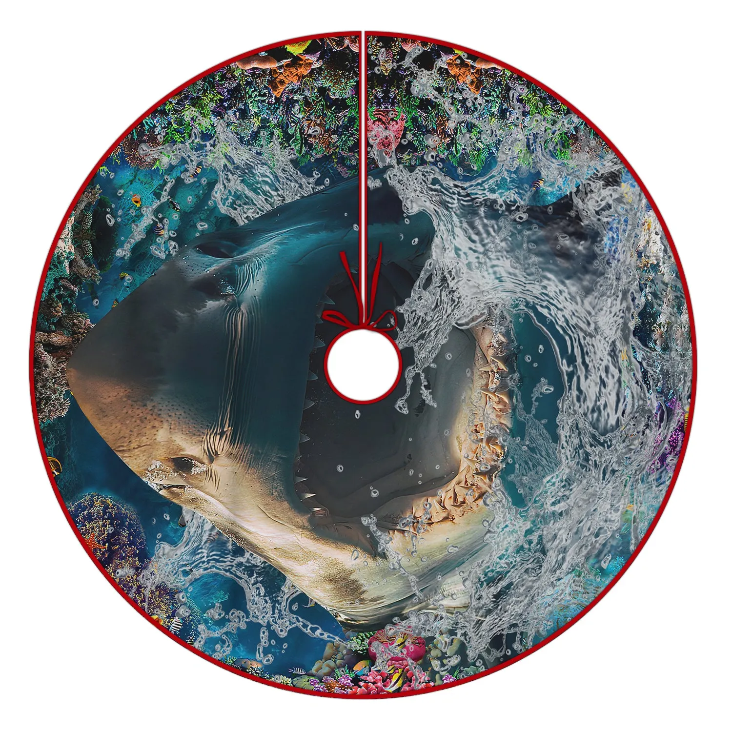 Christmas Tree Skirt - Shark - Fuly14