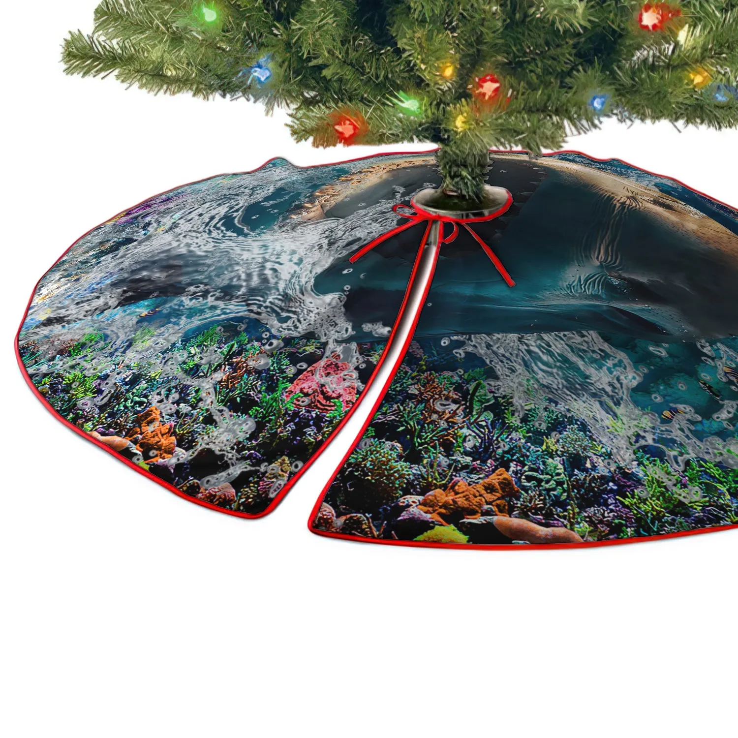 Christmas Tree Skirt - Shark - Fuly14