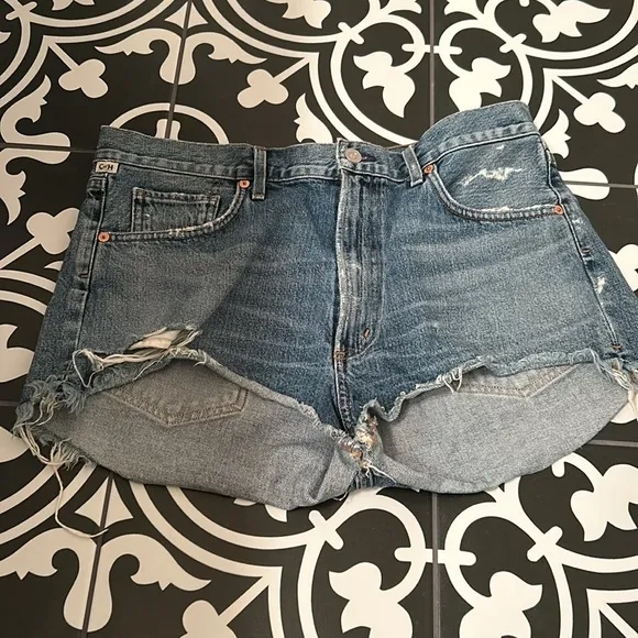 Citizens of Humanity Blue Danielle Cut-Off Shorts Premium Vintage 31