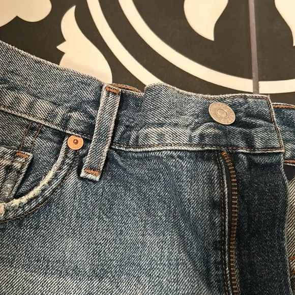 Citizens of Humanity Blue Danielle Cut-Off Shorts Premium Vintage 31