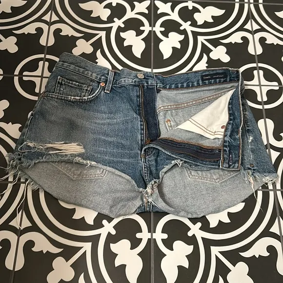 Citizens of Humanity Blue Danielle Cut-Off Shorts Premium Vintage 31