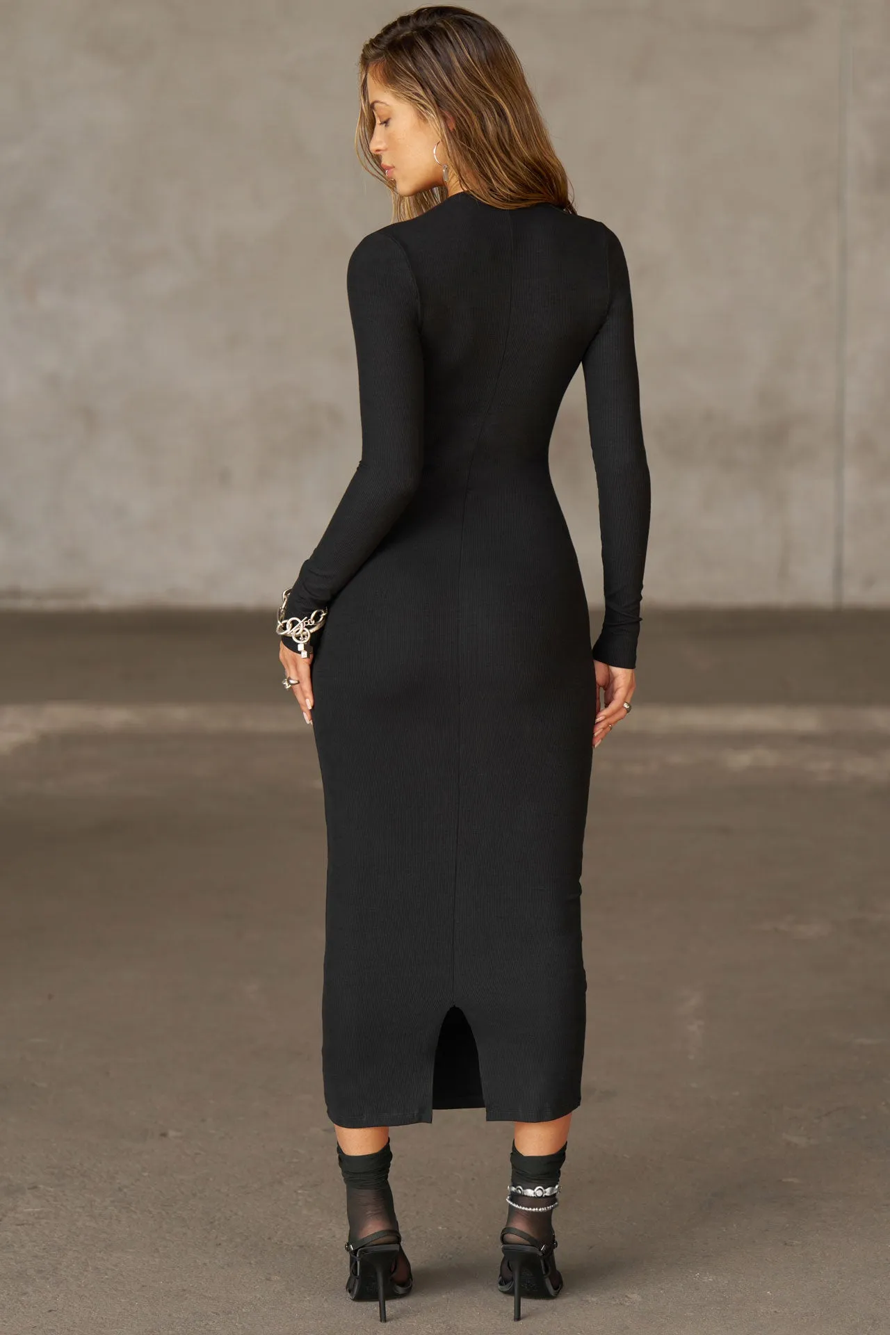 Clasp Midi Dress
