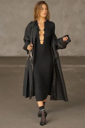 Clasp Midi Dress