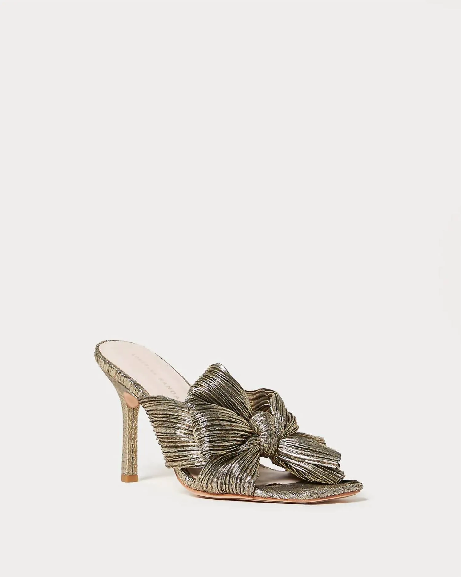 Claudia Pleated Bow Mule Sandal