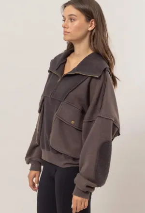 Colbie- Oversized Mineral Washed Sweatshirt