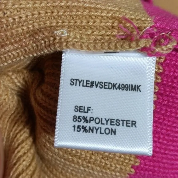 Colorblock Oversized Boxy Sweater by Dee elly Wide Sleeve Crew Neck Size Medium