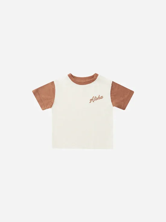 Contrast Shorts Short Sleeve // Aloha