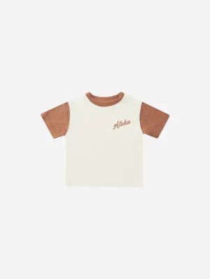 Contrast Shorts Short Sleeve // Aloha