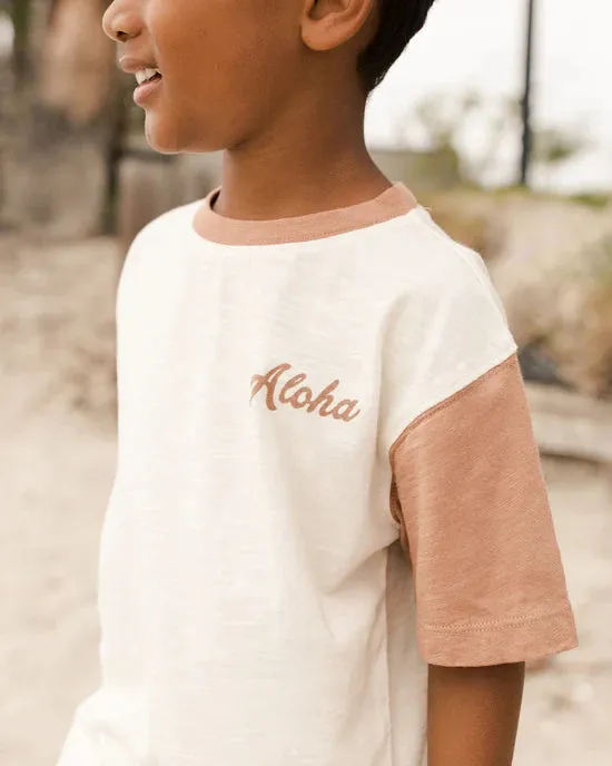 Contrast Shorts Short Sleeve // Aloha