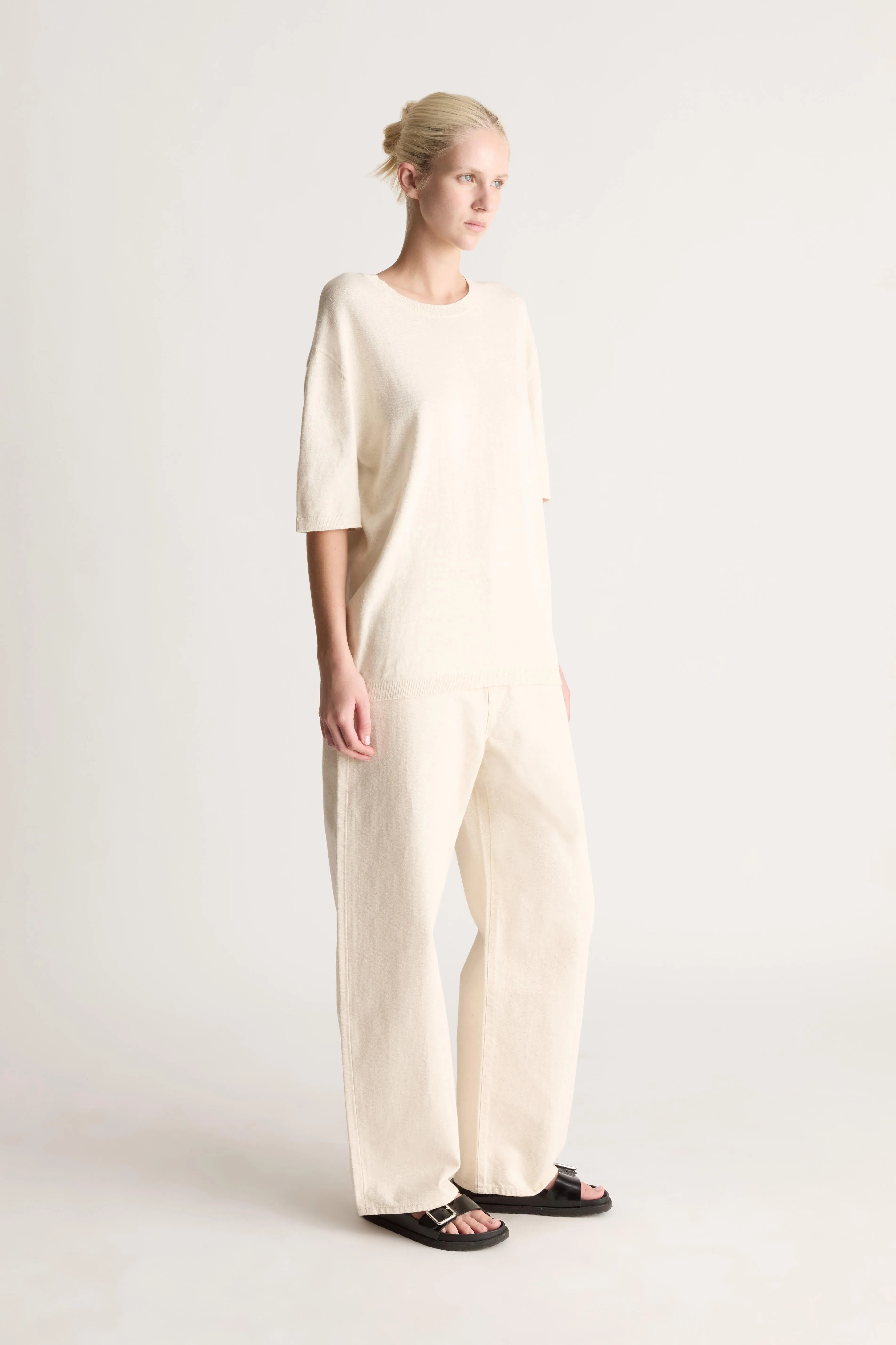 Cotton Cashmere Oversized Tee