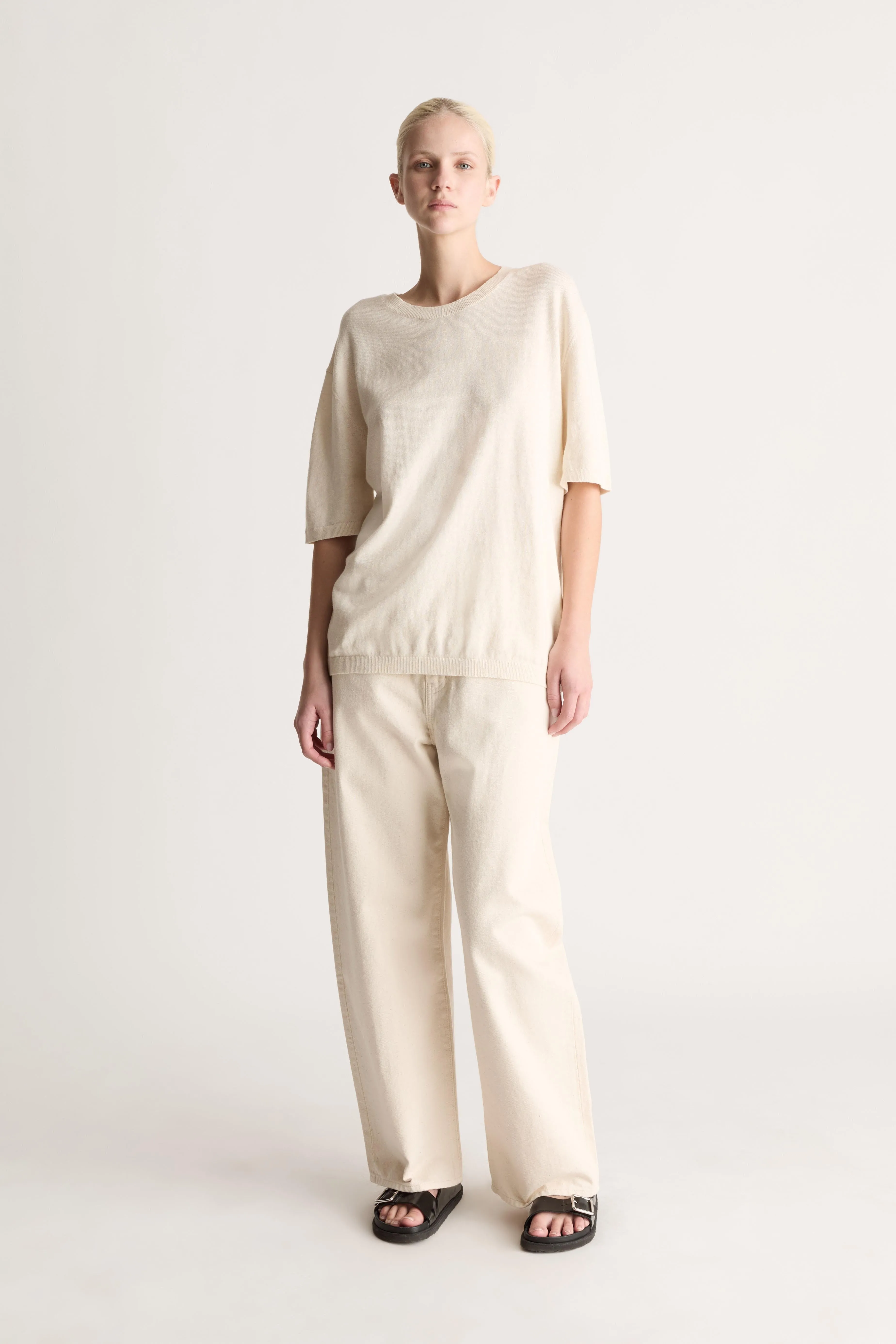 Cotton Cashmere Oversized Tee