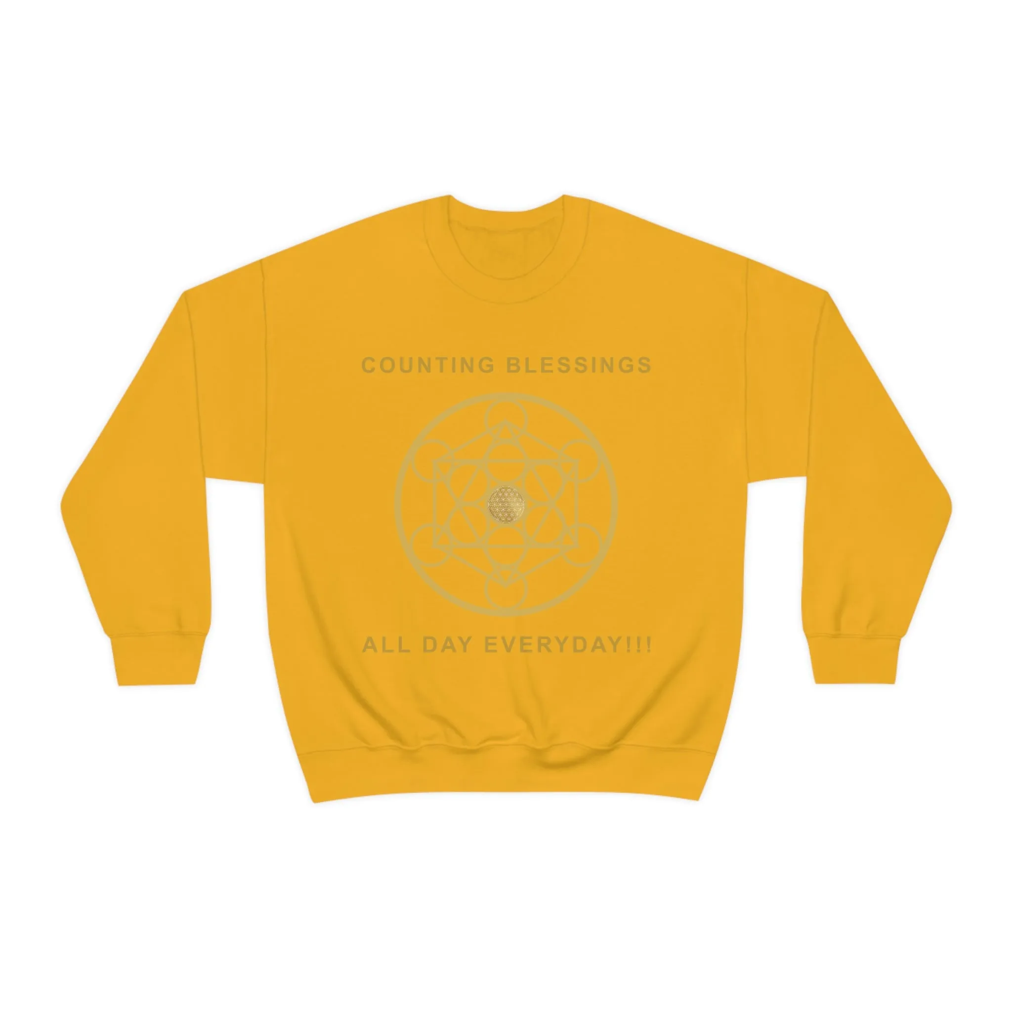 COUNTING BLESSINGS ALL DAY EVERYDAY!!! - Unisex Heavy Blend™ Crewneck Sweatshirt