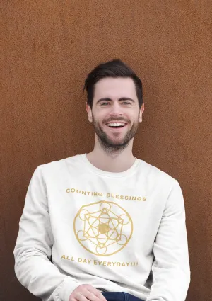 COUNTING BLESSINGS ALL DAY EVERYDAY!!! - Unisex Heavy Blend™ Crewneck Sweatshirt