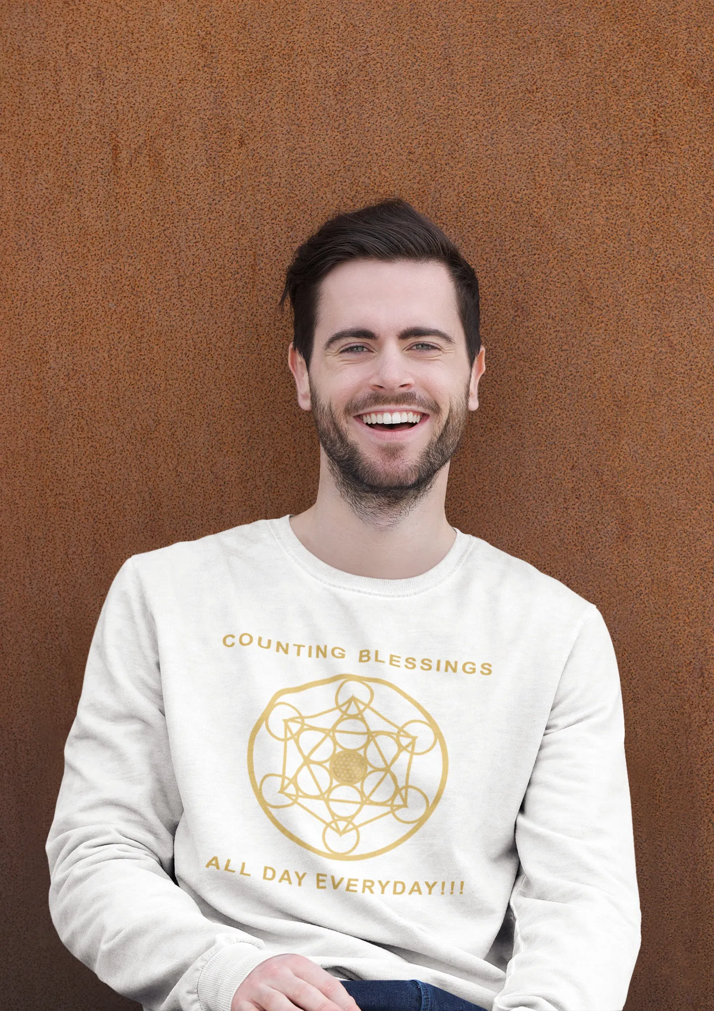 COUNTING BLESSINGS ALL DAY EVERYDAY!!! - Unisex Heavy Blend™ Crewneck Sweatshirt