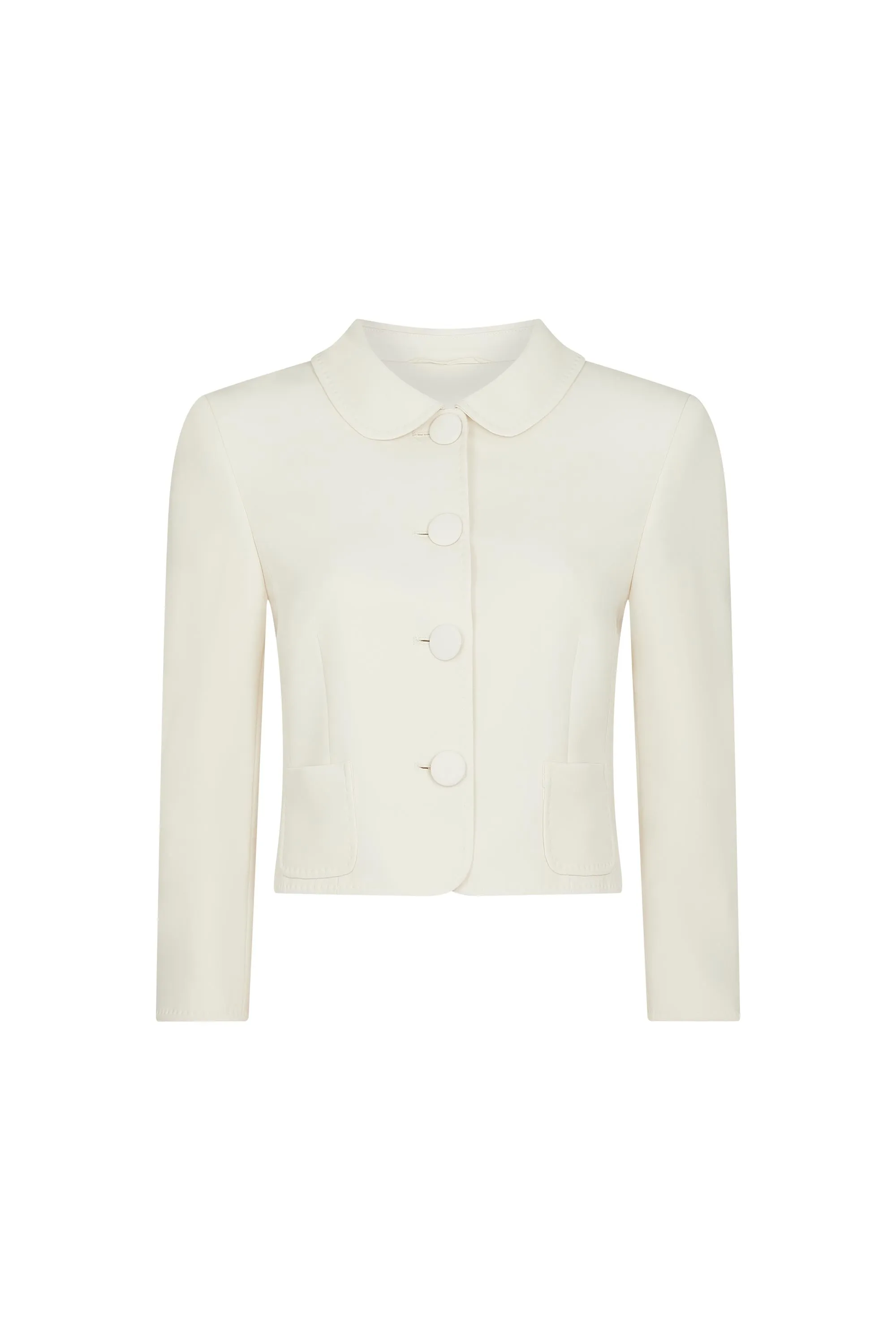 Cream Crepe Opera Jacket