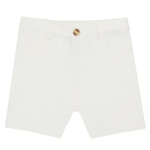 Crew Kids Off White Slim Knit Shorts