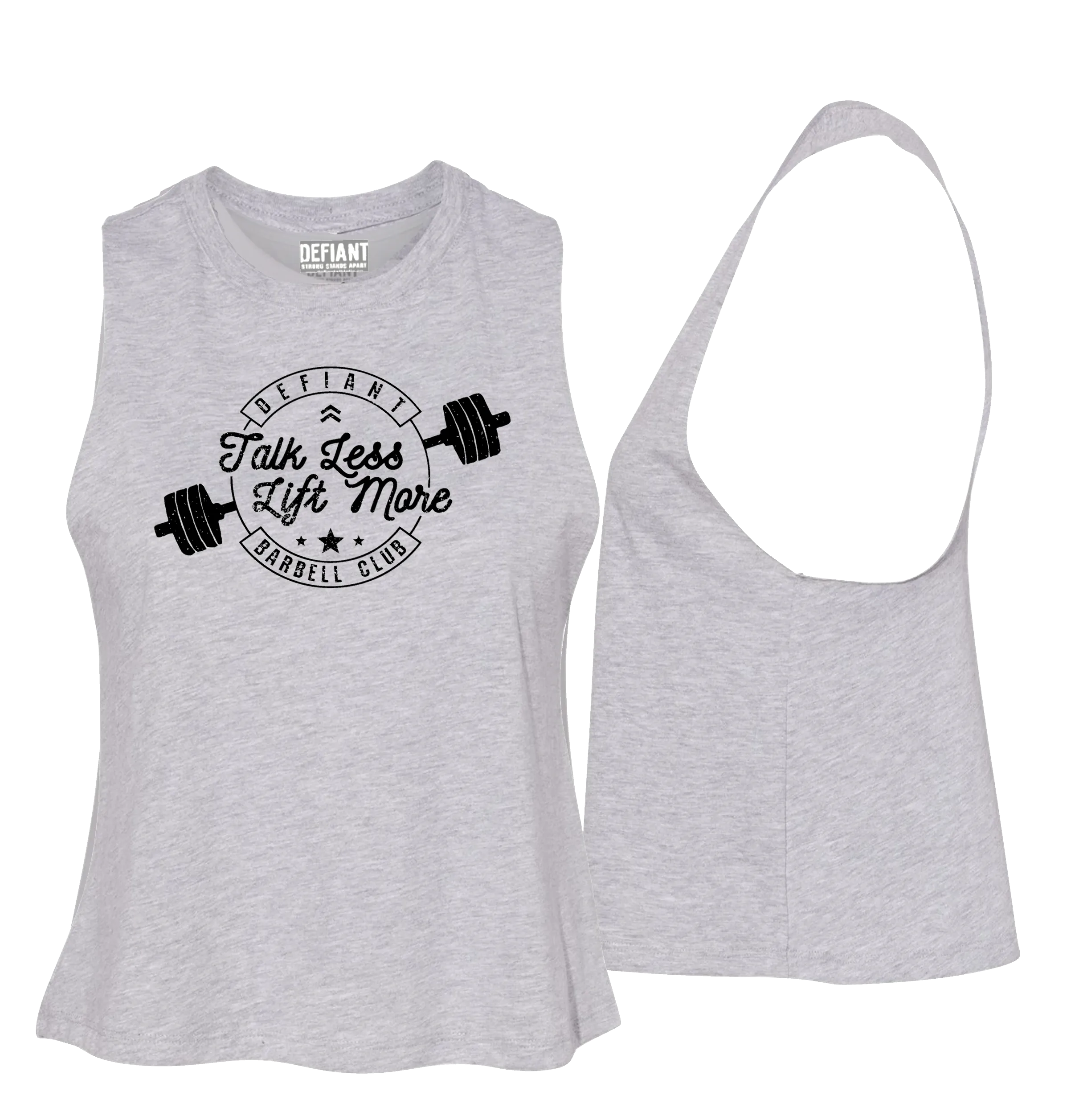 CROP TANK - TALK LESS, LIFT MORE