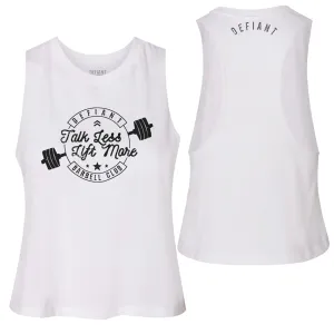 CROP TANK - TALK LESS, LIFT MORE