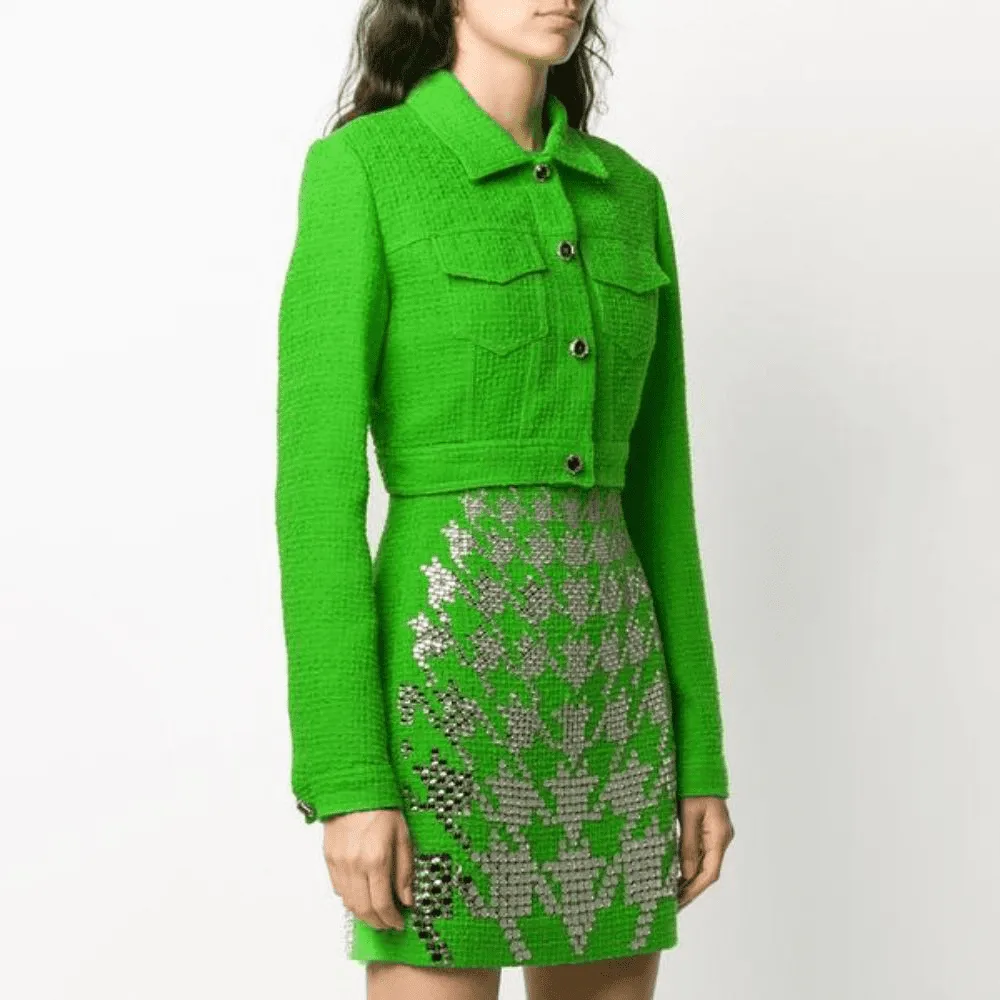 Cropped Green Jacket