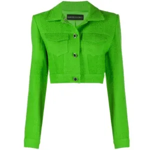 Cropped Green Jacket