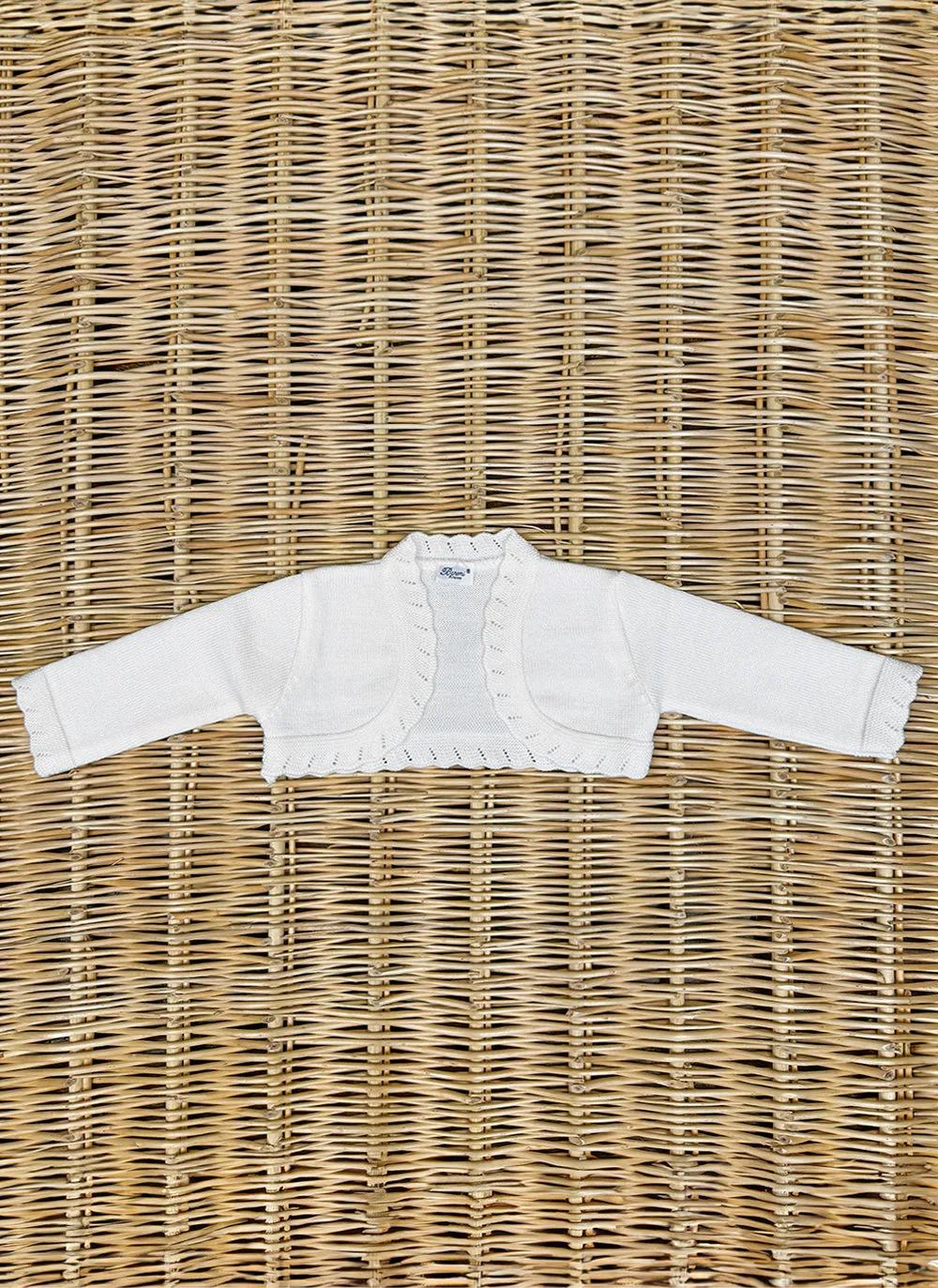 Cropped Pure Wool Cardigan