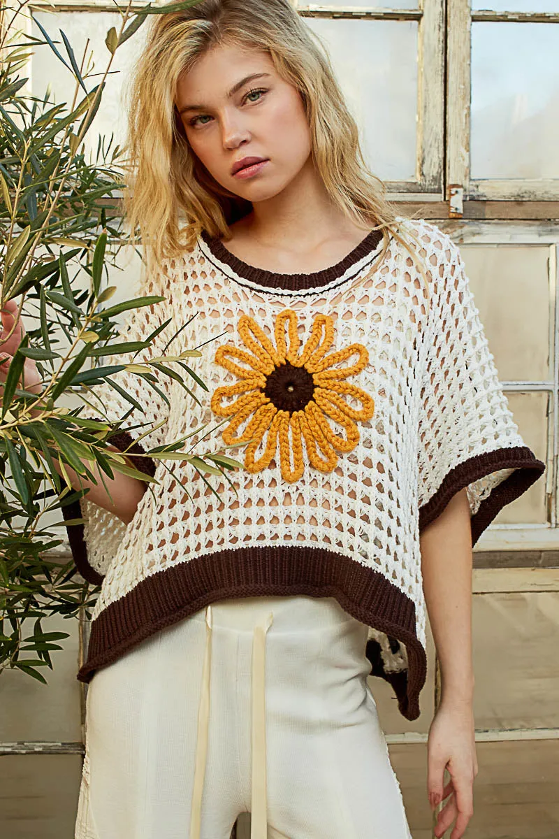 Daisy Crocheted Top