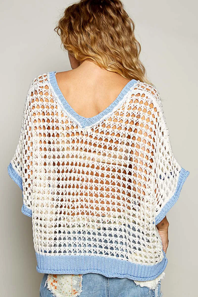 Daisy Crocheted Top